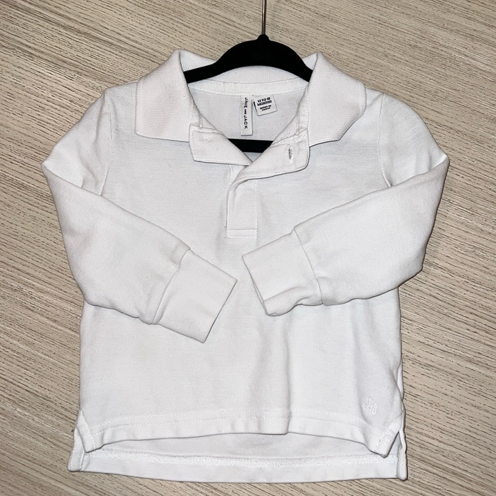 Janie & Jack white long sleeved shirt